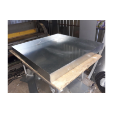 Tray made of thick galvanized sheet