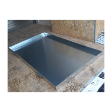 Galvanized tray with two handles