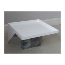 White powder painting tray with support
