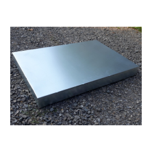 Galvanized tray with cover