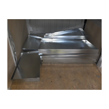 Galvanized trays with handles