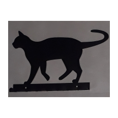 Metal wall hanger - black cat