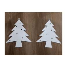 Metal pendants - Christmas trees