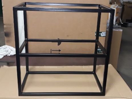Steel structure of rack cabinet