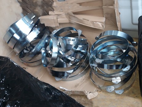 Galvanized steel rings with handles