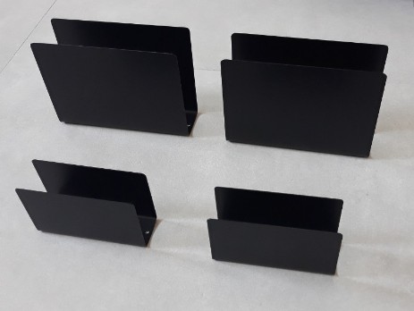 Black napkin holders with solid walls - different sizes