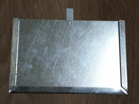 Zinc metal plate for cage