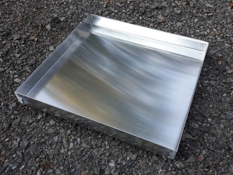 Square aluminum tray