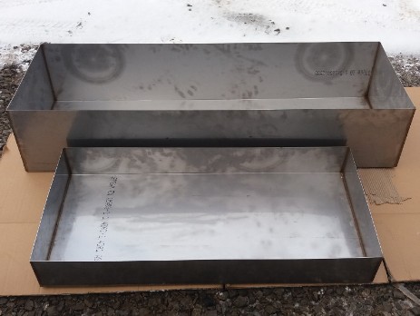 Stainless steel tray and container