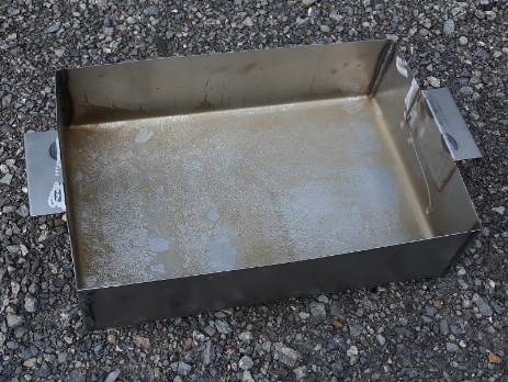Tray with handles of carbon steel