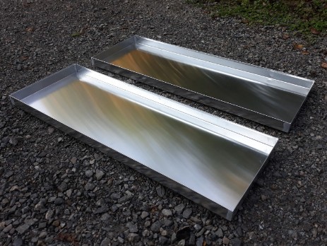 Rectangular aluminum trays