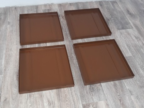Brown powder painting tray